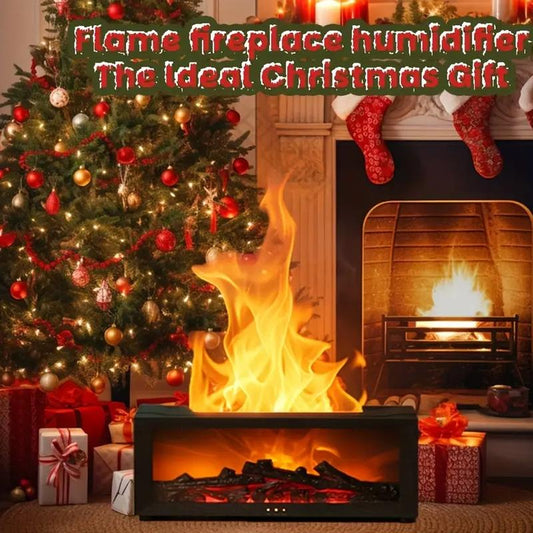 Fire Humidifier & Aroma Diffuser - Enjoy Soothing Aromatherapy & Cozy LED Flame Effect!